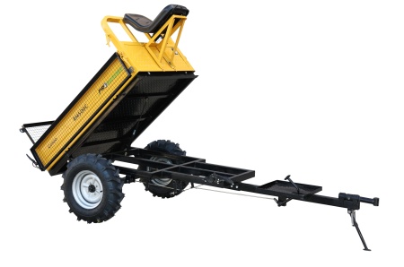 ProGARDEN Campo RM500C remorca 500kg motocultor, 1 osie, prindere bolt, roti 6.00-12