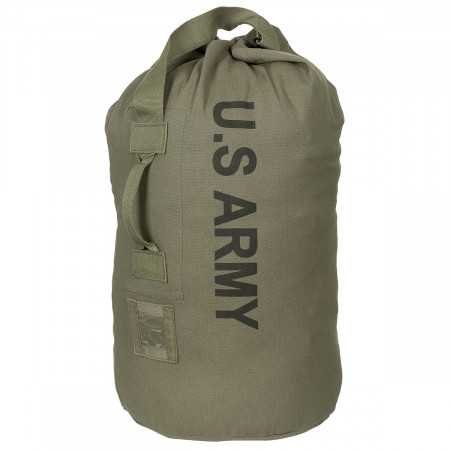 Sac militar US duffle bag, volum 100 litri, 100% bumbac, olive
