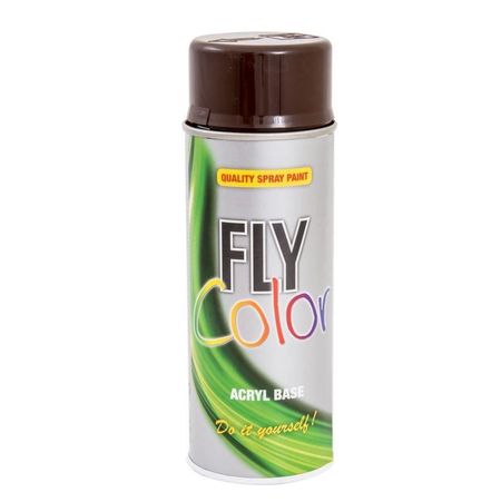Vopsea spray decorativă FLY COLOR, RAL 8017 maro ciocolată, 400ml