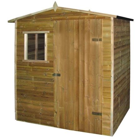 Cabană casă de grădină tip șopron, lemn de pin tratat, 1,5x2 m