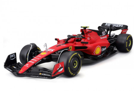 Macheta de colectie masinuta Bburago 1/18 Ferrari Formula Racing team #55 Carlos Sainz