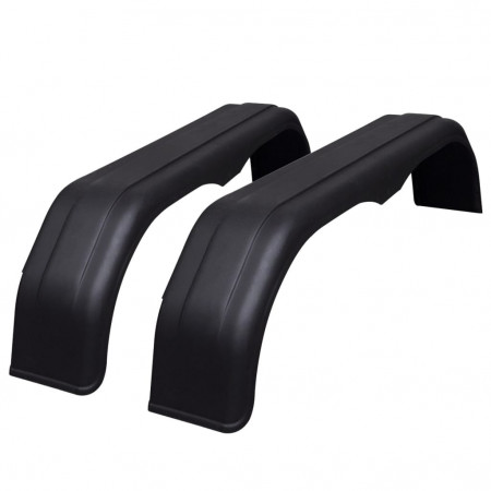 Set 2 apărători noroi tandem pentru roți de remorcă 240 x 1500 mm