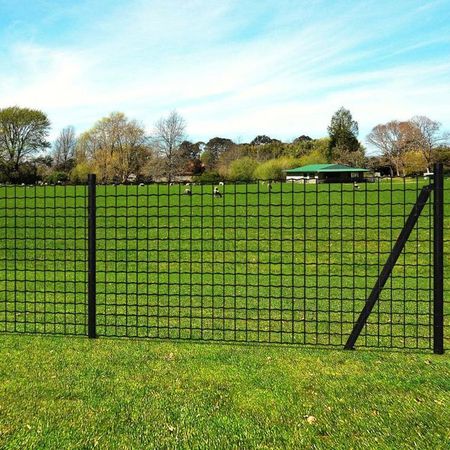 Set euro gard cu piroane, 10 x 0,8 m, oțel, gri