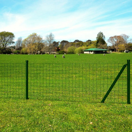 Set plasă și stâlpi Eurofence, 25 x 0,8 m