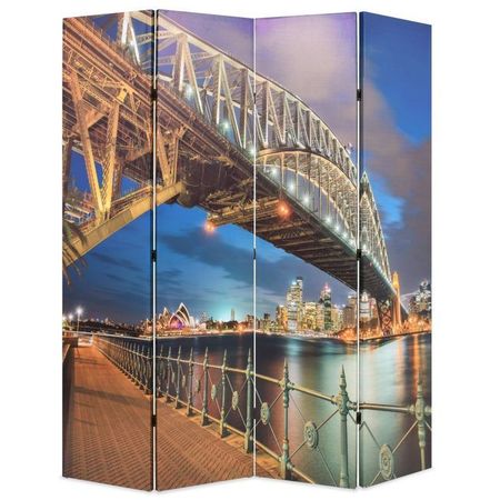 vidaXL Paravan de cameră pliabil, 160 x 180 cm, Sydney Harbour Bridge