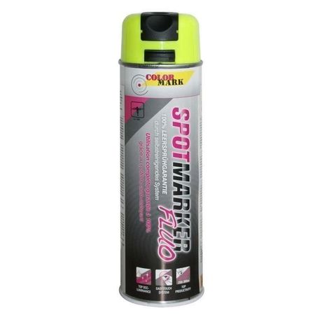Vopsea spray pentru marcaje industriale COLORMARK Spotmarker, 500ml, galben fluorescent