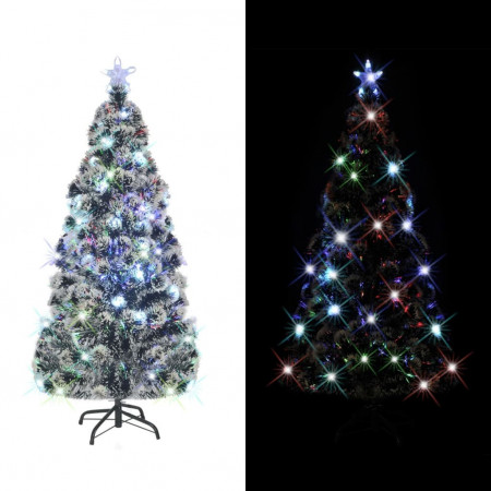 Brad artificial de Crăciun cu suport / LED 210 cm 280 ramuri