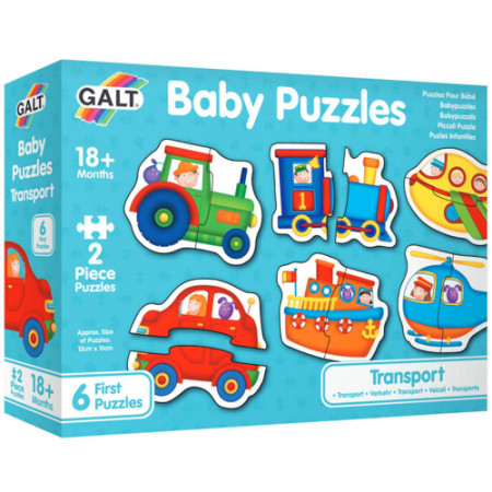 Puzzle bebelusi Galt, Duo Transport, 12 piese