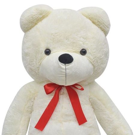 Ursuleț de pluș de jucărie, alb, 200 cm