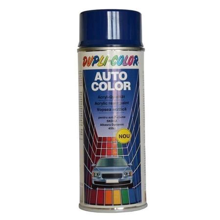 Vopsea spray retuș auto nemetalizată DUPLI-COLOR Skoda, albastru dynamic 4590, 400ml