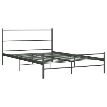 Cadru de pat, gri, 120 x 200 cm, metal