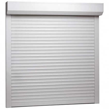 Oblon rulant, alb, 100 x 100 cm, aluminiu