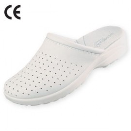 Sabot de lucru alb cu talpa ergonomica NEW MARBELA