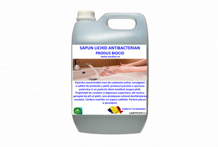 Sapun lichid antibacterian, Produs Biocid, Arca Lux, Bidon 5 L