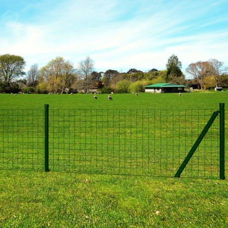 Set plasă și stâlpi Eurofence, 25 x 1,2 m