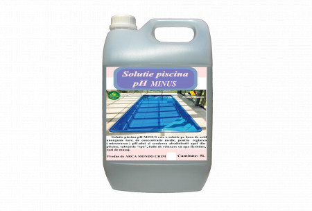 Solutie piscina pH MINUS Arca Lux, Bidon 5 L