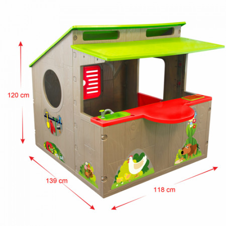 Casuta pentru copii Mochtoys, bucatarie de vara
