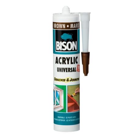 Etanșeizant acrilic BISON Acrylic, 300ml, maro
