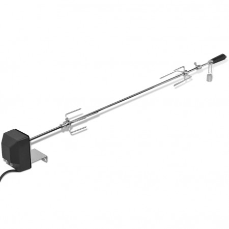 Rotisor cu motor profesional pentru grătar, oțel, 1200 mm