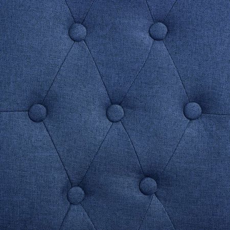 Scaune de bucătărie, 2 buc., albastru, material textil