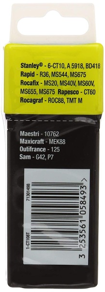 Stanley 1-CT108T Capse pentru cabluri – tip 7/CT100 12mm 1/2" - 1000 buc