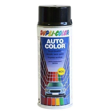 Vopsea spray retuș auto metalizată DUPLI-COLOR Skoda, negru magic 9910, 400ml