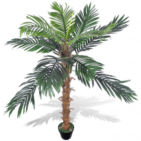Cocotier artificial cu ghiveci, 140 cm