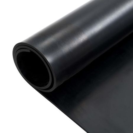 Covor de cauciuc anti-alunecare, 1,2 x 2 m, 12 mm, neted