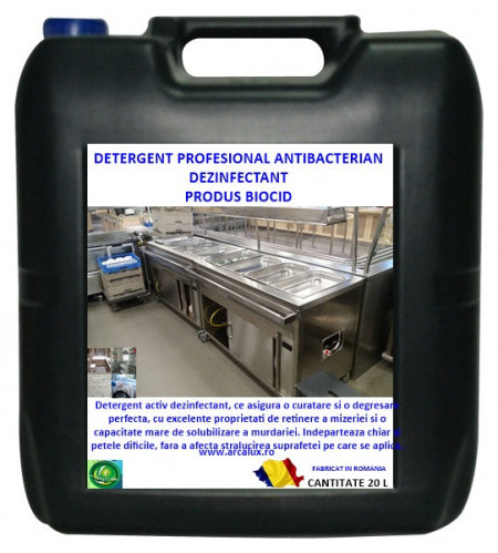 Detergent profesional antibacterian, Produs Biocid, Arca Lux, bidon 20 L