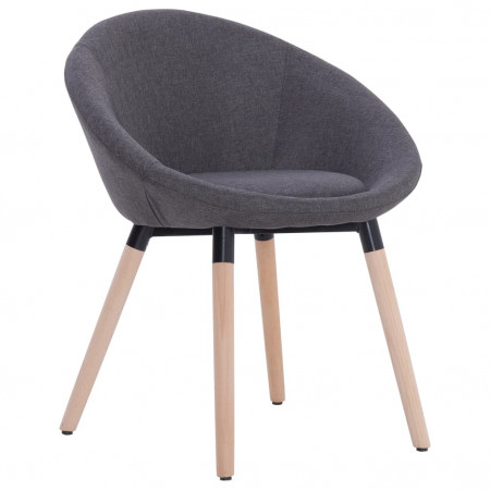 Scaun de bucătărie, gri închis, material textil