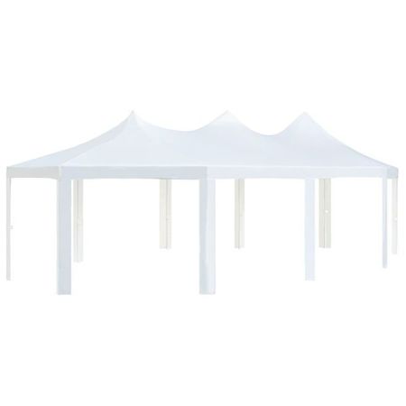 vidaXL Pavilion, alb, 834 x 448 x 320 cm