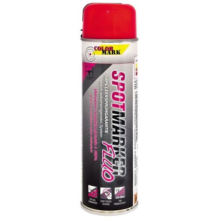 Vopsea spray pentru marcaje industriale COLORMARK Spotmarker, 500ml, roșu fluorescent