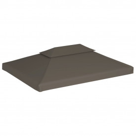 Acoperiș pavilion, 2 niveluri, 310 g/m², 4 x 3 m, gri taupe - Img 2