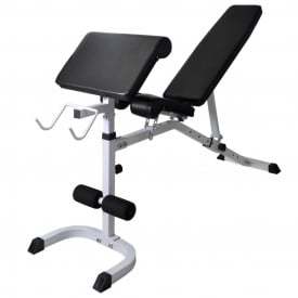 Bancă antrenament rastel greutăți, set haltere/gantere, 60,5kg - Img 5