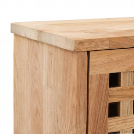 Bancă depozitare pantofi, 94x20x38 cm, lemn masiv de nuc - Img 6