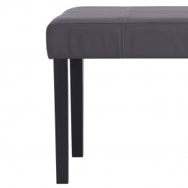 Bancă, gri, 106 cm, piele artificială - Img 5