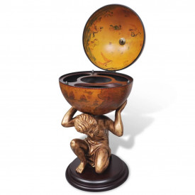 Bar tip glob, suport sticle de vin cu aspect Atlas 42x42x85 cm - Img 4