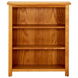 Bibliotecă cu 3 rafturi, lemn de stejar, 70 x 22,5 x 82 cm - Img 2