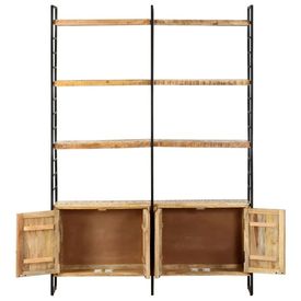 Bibliotecă cu 4 rafturi, 124x30x180 cm, lemn de mango nefinisat - Img 3