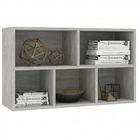 Bibliotecă/Servantă, gri beton, 45 x 25 x 80 cm, PAL - Img 7