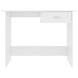 Birou, alb, 100 x 50 x 76 cm, PAL - Img 3