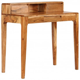 Birou de lucru cu sertare, lemn masiv, 88 x 50 x 90 cm - Img 10