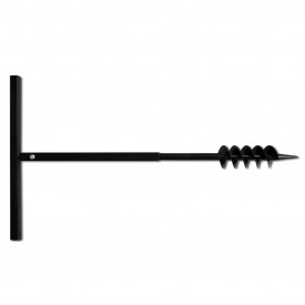 Burghiu manual găuri în pământ 80 mm cu tub prelungitor 13 m - Img 4