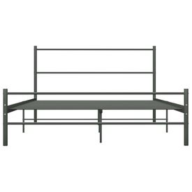 Cadru de pat, gri, 120 x 200 cm, metal - Img 2