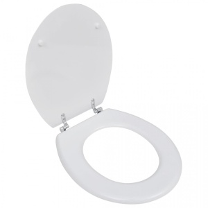Capac WC MDF design simplu Alb