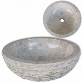 Chiuvetă din marmură 40 cm, crem