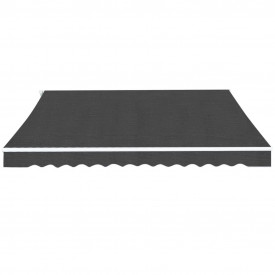 Copertină pliabilă cu acționare manuală, 350 cm, antracit - Img 2