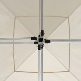 Cort de petrecere pliabil cu pereți, crem, 3 x 3 m, aluminiu - Img 7