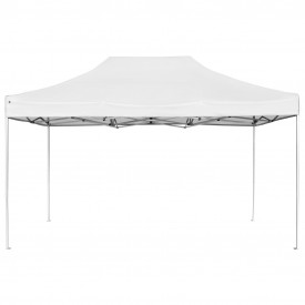 Cort de petrecere pliabil profesional, alb, 4,5x3 m, aluminiu - Img 2