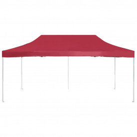 Cort de petrecere pliabil profesional, roșu vin, 6x3m, aluminiu - Img 3